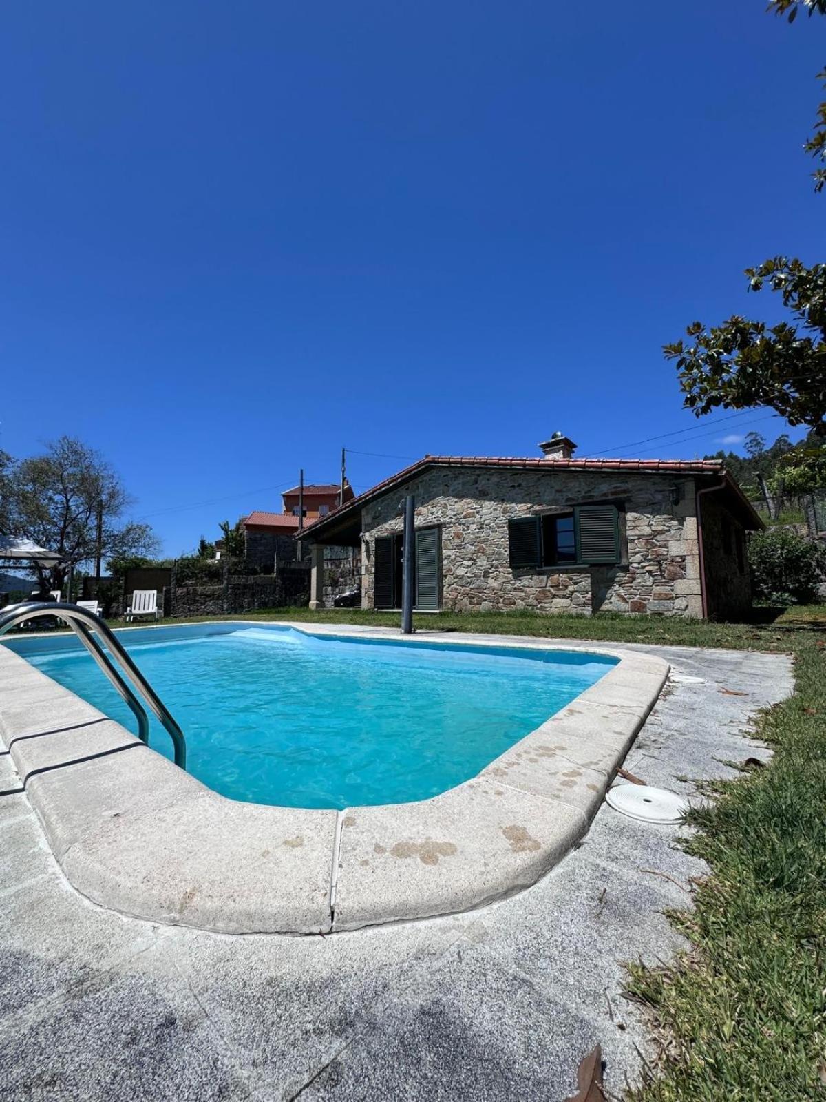 Casa 2 Habitaciones Con Piscina Y Cenador Al Aire Libre Comarca de Comarca de Pontevedra Buitenkant foto